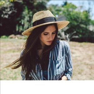 Brixton straw fedora hat